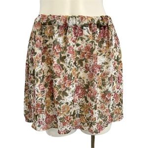 Brandy Melville Y2k Floral Skirt One Size.‎